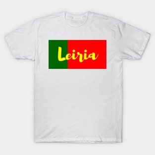 Leiria City in Portuguese Flag Colors T-Shirt